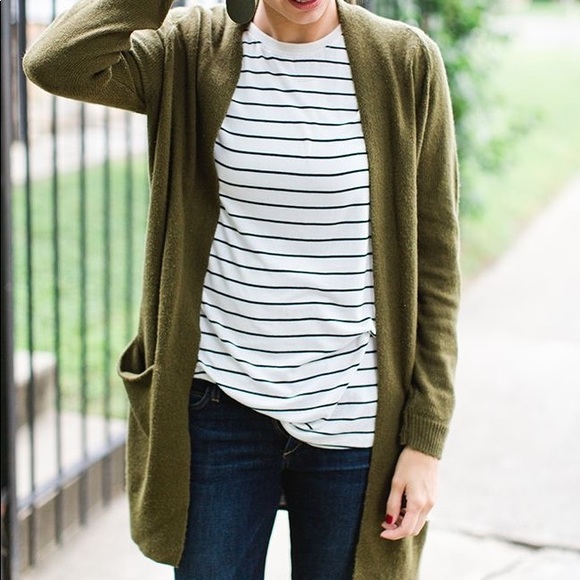 Forever 21 Sweaters - F21 Olive Cardigan